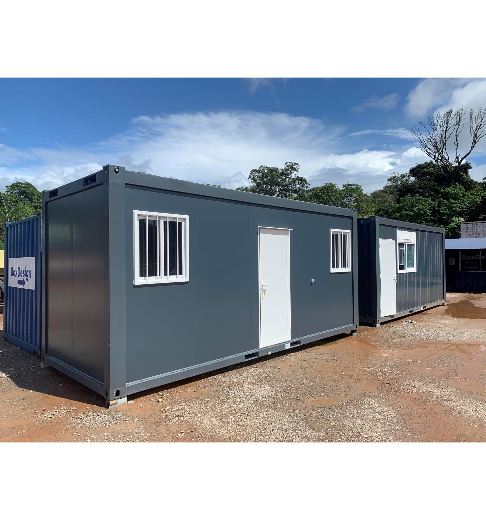 1-3-1.jpg Module Préfabriqué Noir Bureau Studio Maison Container Élégant Isolé – Image 1