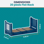 Conteneur 20 Pieds Flat Rack Neuf - La Compagnie Française du Conteneur – Image 3