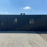 Maison Container 40 HC Black Edition Logement 12m avec Cuisine et Salle de Bain